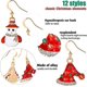 thumbnail image 4 of 12 Paires Boucles D'oreilles Pendantes De Goutte De Nol Stud De Nol Ensemble De Bijoux Boucles D'oreilles De Cadeau De Nol Pour Femmes Filles Enfants, 4 of 5