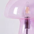 thumbnail image 4 of Urban Shop Novelty Glass Mushroom Lamp, Hot Pink, 12" H, Plug-in, 4 of 9