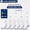 thumbnail image 2 of 6 Pairs Breathable Crew Socks for Men Women, Loose Top Stretch Cotton Socks, Soft Casual Comfort Socks for Daily Activities, 2 of 5