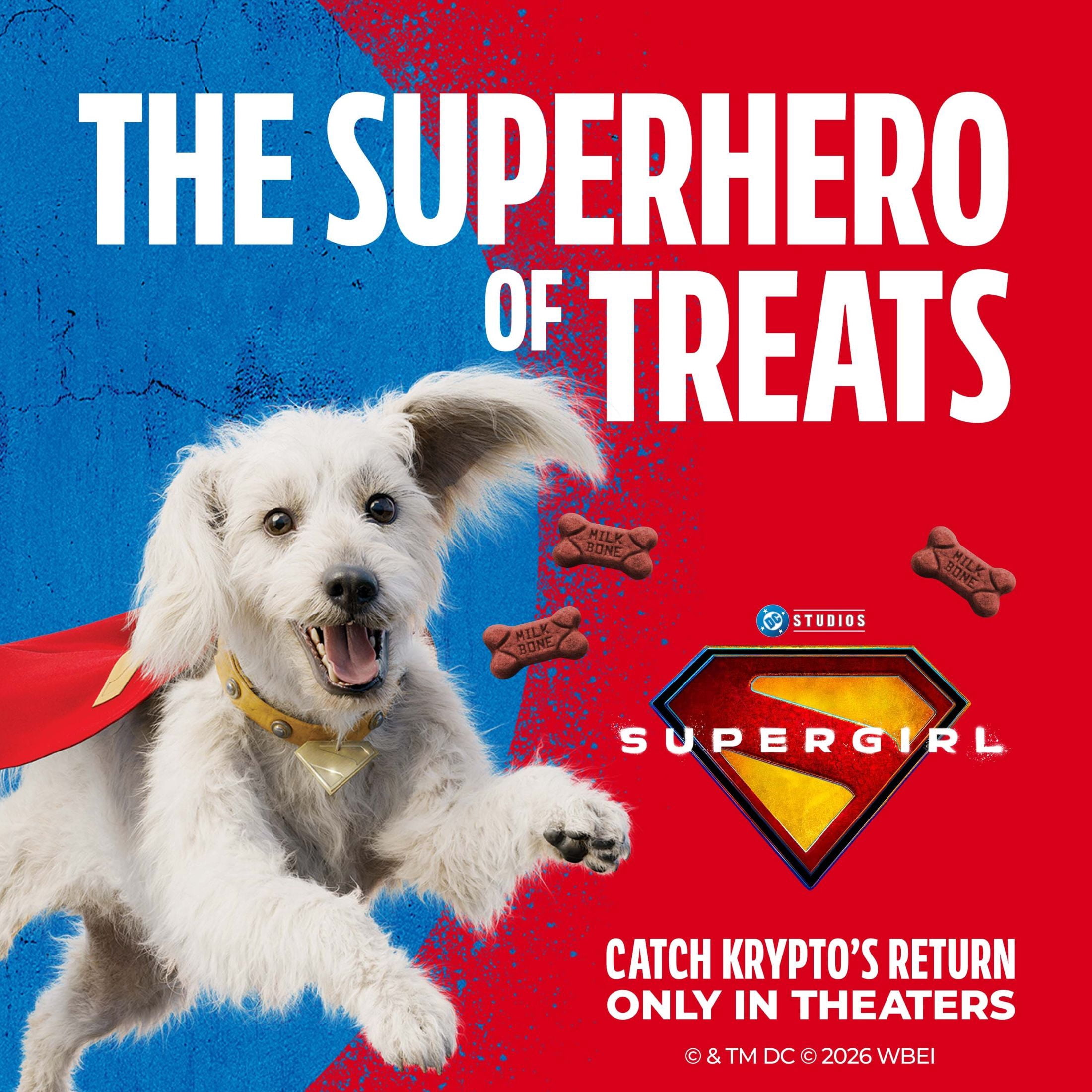 Milk Bone Krypto Treats, Limited Edition Soft & Chewy Mini’s Dog Treats, Beef & Filet Mignon Recipe, 3.7 oz Bag
