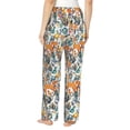 thumbnail image 3 of Picia Abstract Plants Mushroom Deer Womens Soft Woven Cotton Elastic Waistband Sleep Pajama Pant Lounge Sleep Pant With Pockets And Drawstring-Medium, 3 of 9
