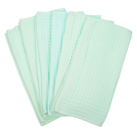 

DINHEAROM 6Pack Highly Absorbent Cotton Waffle Towels for Kitchen and Bathroom Use