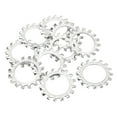 thumbnail image 1 of Uxcell External Tooth Lock Washer, Stainless Steel Serrated Locking Washer Assortment Kit 10 25 mm, 1 of 7
