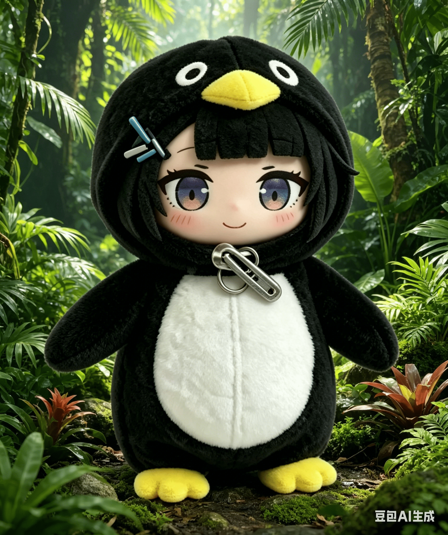 Gugu Gaga Penguin Plush Meme Stuffed Animal Doll Cute Kawaii Anime Penguin Toy for Fans Soft Collectible Gift for Birthday Party Desk Decor A