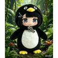 thumbnail image 3 of Gugu Gaga Penguin Plush Meme Stuffed Animal Doll Cute Kawaii Anime Penguin Toy for Fans Soft Collectible Gift for Birthday Party Desk Decor A, 3 of 4