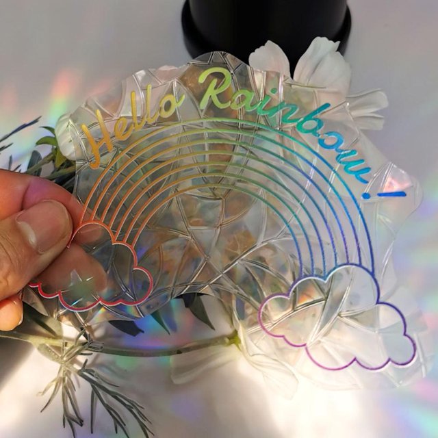 Rainbow Prism Wall Stickers Light Catcher Película de ventana de PVC Calcomanías autoadhesivas Hugtrwg Para estrenar
