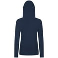 thumbnail image 3 of Women's Levelwear Navy Winnipeg Jets Relay Banner Arch Pullover Hoodie, 3 of 3