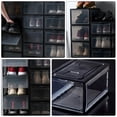 thumbnail image 6 of SEWOART 1Pc Clear Acrylic Shoes Box Stackable and Foldable Storage Container with Snug Groove Design, 6 of 7