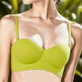 thumbnail image 2 of Sngxgn Pure Comfort Lace Bra, Stretchy Underwire Bra, Convertible Lace Underwire Bra for Everyday Comfort(Green,38), 2 of 4