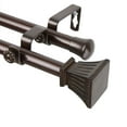 thumbnail image 3 of 13/16" Dia Adjustable 28-48 inch Double Curtain Rod with Wolfgang Finials - Cocoa,(4701-287), 3 of 3