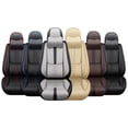 thumbnail image 7 of 5PCS Leather Car Seat Covers for Honda 98% Car Models,Car Seat Protectors Full Set,Waterproof Car Seat Cushions,Airbag-compatible,Car Interior Accessories(Black+Brown,Pillows), 7 of 7