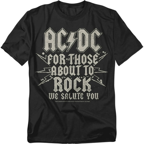ACDC T-Shirt Salute Unisex Graphic Tee for Men & Women