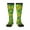 3 Black, variant on Autumn Corn print thigh-high socks, crafted for both men and women with a stretchy, high-opaque design perfect for daily wear