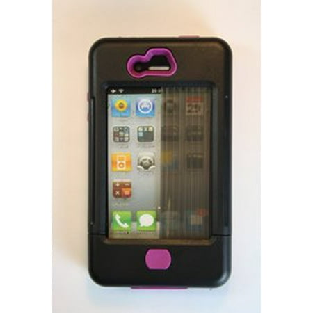 SharkEye Cases RC-4PU iPhone 4 case black w/ purple accents