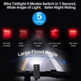 thumbnail image 3 of EIMELI 8000 Lumens Bike Light Set  USB Rechargeable Bicycle Headlight and Tail Light  Super Bright 5LED Bike Lights for Night Riding  Fits  Bikes  IPX5 Waterproof  black, 3 of 7