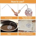 thumbnail image 3 of 8Pcs Rosettes Timbale Set, Rosette Iron Set with Handle, Lotus Flower Bunuelos Cookie Maker Mold, Funnel Cake Maker Kit, 3 of 6