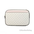 thumbnail image 2 of Michael Kors Adult Saffiano Leather Chain Zip Crossbody Handbag, Vanilla/Powder Blush, 2 of 5