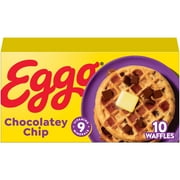 Eggo Chocolatey Chip Waffles, Frozen Breakfast, 12.3 oz, 10 Count, Regular