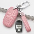 thumbnail image 1 of Car Key Fob Cover Case Protector Leather Car Remote Key Fob Case Cover For Kia Sportage Sorento Soul Rio Optima, 1 of 8