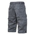 thumbnail image 6 of Xysaqa Men's Casual Big & Tall Cargo Shorts Below Knee Relaxed Fitted Multi-Pocket Pants Straight Leg Work Outdoor 3/4 Long Shorts 3X 4X 5X (No Belt) Summer Savings, 6 of 8