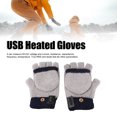 thumbnail image 4 of Guantes Calefactables Eléctricos, Material De Punto Guantes Calefactables USB Suaves Calefacción De Doble Cara Durable Práctico 5 V Para Senderismo, 4 of 7