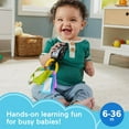 thumbnail image 2 of Fisher-Price Baby Travel Toy Laugh & Learn Play & Go Activity Keys with Learning Music, Teether & Mirror for Infants Ages 6+ Months, 2 of 5