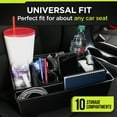 thumbnail image 3 of Auto Drive Universal Car Seat Organizer with Drink Holders, Black, 3 of 10
