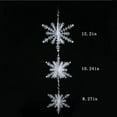 thumbnail image 3 of Adornos de cuerda de copo de nieve para árbol de Navidad - Conjunto de colgantes colgantes de copos de nieve para decoración navideña, repisa y decoración para ventanas, 3 of 5