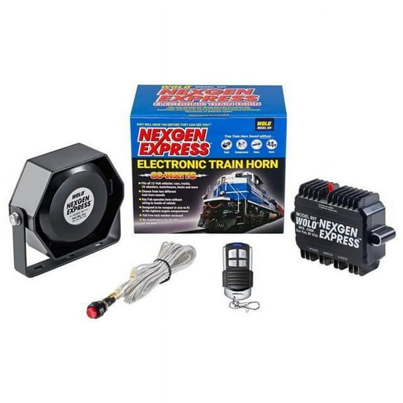 Wolo 897 Nexgen Express Wireless Electronic Train Horn 12-Volt / 80-Watts