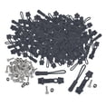 thumbnail image 1 of HILABEE 200 Pieces Zipper Repair Kit Removable Multifunctional for Tent Purse Size 8 Black, 1 of 9