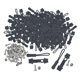 thumbnail image 1 of Kit de reparación de cremalleras de 200 piezas, repuestos multifuncionales, deslizadores y tiradores de cremallera. Negro, 1 of 9