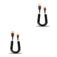 thumbnail image 2 of Moyic Cable de carga Cable de carga retráctil Cable de datos telescópico escalable reemplazable de viaje para Office 3A Tipo 2 Negro Rojo No.04 2piezas, 2 of 6
