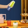 thumbnail image 2 of Nueva Licuadora PortáTil 400Ml Exprimidor EléCtrico LimóN Naranja Exprimidor de Frutas InaláMbrico Recargable 21000Rpm Mezclador (Azul), 2 of 5