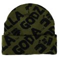 thumbnail image 2 of Godzilla Cartoon Kanji Green Beanie, 2 of 2