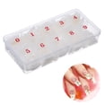 thumbnail image 2 of 500 piezas de uñas transparentes, puntas de uñas postizas, 10 tamaños diferentes, puntas de uñas postizas para mujeres, 2 of 8