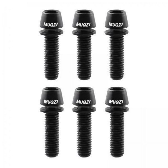 4x6x Tornillos De Vástago De Bicicleta Pernos Tornillos De Perno De Manillar Para Montar En Bicicleta Bicicleta De Carretera Negro