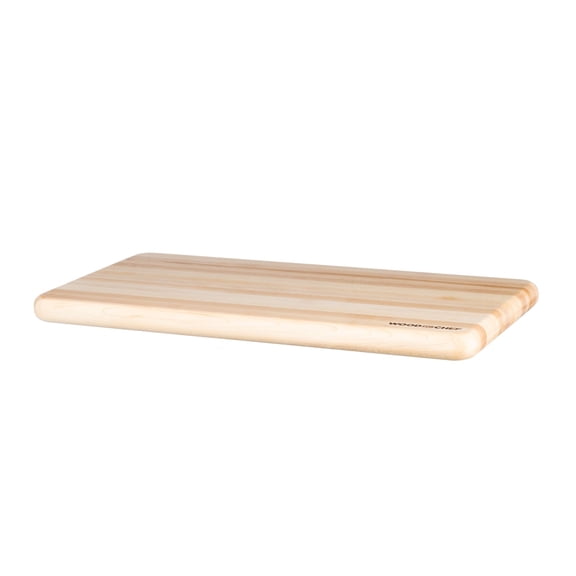 WoodForChef Mizu Maple Wood Edge Grain Cutting Board for Kitchen, 20 x 10 x 1.10 Inches