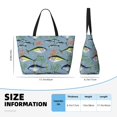 thumbnail image 4 of Easygdp Various Wild Sea Fish Bolsa de Viaje de Playa de Gran Capacidad, Bolsa Tote Perfecta para la Playa, Escapadas de Fin de Semana y Viajes, 4 of 7