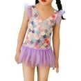 thumbnail image 1 of Baby Girls One-Piece Sparkly Sequins Mermaid Fish Scale Ruffles Swimsuit Swimwear Bathing Suit, 1 of 6