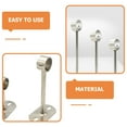 thumbnail image 3 of Miangastore Ceiling Mount Heavy Duty Rod Bracket Silver 2Pcs 5.9X3.1X1.8In, 3 of 9