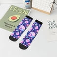 thumbnail image 7 of Pofeuu colorful Skull mushroom rainbow Print 30cm Socks, Adult Running Hiking Socks for Youth and Adult, 7 of 7