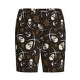 thumbnail image 4 of Easygdp Pirate Skulls Men's Short Pajama Pants, Sleep Shorts, Household Pants, Casual Pants with Pockets - 3X-Large, 4 of 9
