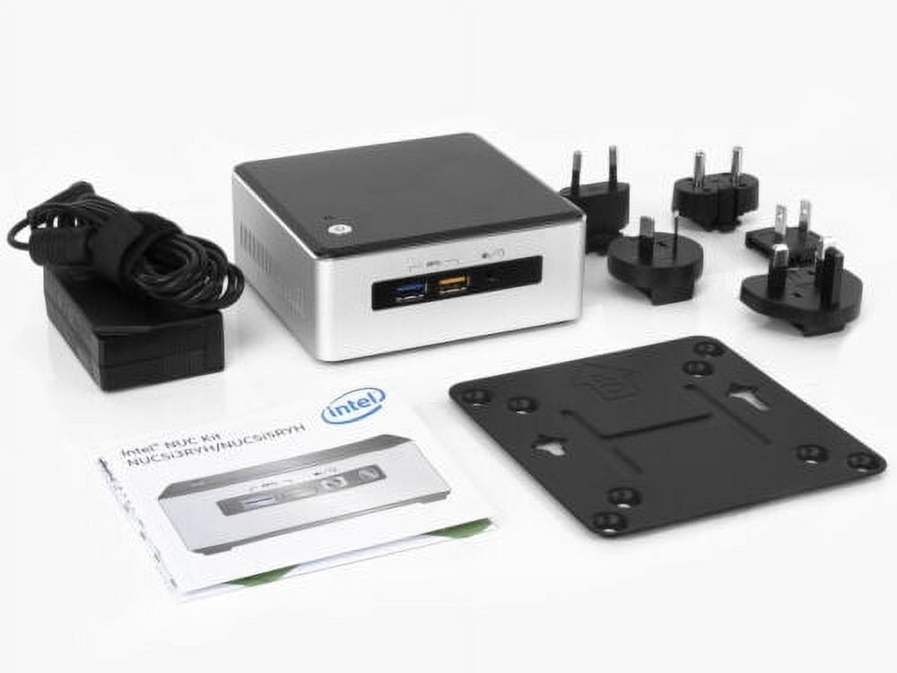 UsedIntel NUC5i5RYH Mini Desktop, Intel Dual-Core i5-5250U Upto 2.7GHz, 8GB RAM, 128GB SSD, MiniDP, MiniHDMI, Wi-Fi, Bluetooth, Windows 10 Pro