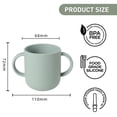 thumbnail image 2 of Tazas de silicona para beber de forma independiente para bebés y niños pequeños, suministros de destete LED para bebés, taza abierta suave para bebés, 2 of 5