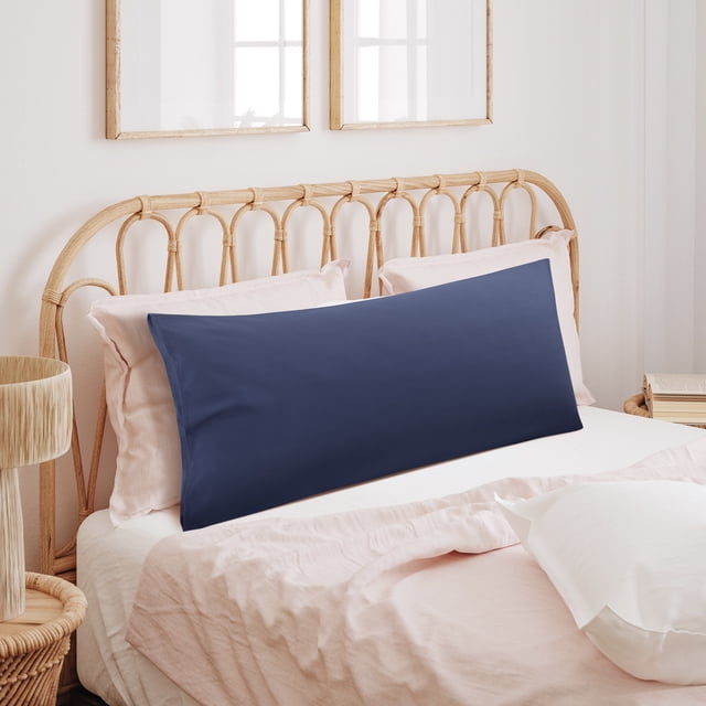 PiccoCasa Body Pillowcase Soft 1800 Series Microfiber Long Pillow Cover, Jumbo Navy