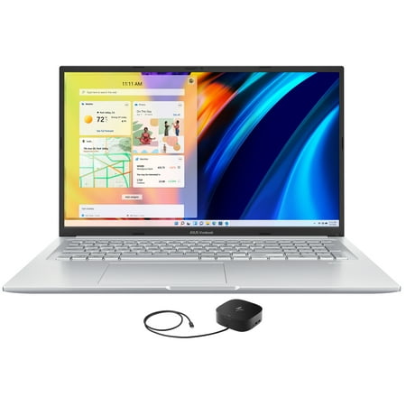 ASUS VivoBook 17X Home/Business Laptop (AMD Ryzen 7 5800H 8-Core, 17.3in 60Hz Full HD (1920x1080), AMD Radeon, 24GB RAM, 1TB PCIe SSD, Win 11 Pro) with G2 Universal Dock