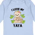 thumbnail image 4 of Inktastic Cute Sloth I Love My Yaya with Green Leaves Boys or Girls Long Sleeve Baby Bodysuit, 4 of 5