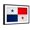 Black Frame, variant on Art.com Panama Flag Design with Wood Patterning - Flags of the World Series Art Print by Philippe Hugonnard, 18" x 12"