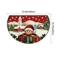 thumbnail image 3 of Antqov Half Round Doormat 16x24" Non-Slip Christmas Rug Holiday Door Mats Entryway Floor Rugs Indoor for Kitchen Living Room Bathroom Supplies, 3 of 6