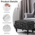 thumbnail image 6 of Xixirimido Celestial Sun Moon Stars Pattern Ottoman Slipcover Form-Fit Stretch Footstool Cover for Leather/Fabric Ottomans, Non-Slip Bottom & Living Room/Bedroom Use, Large, 6 of 7